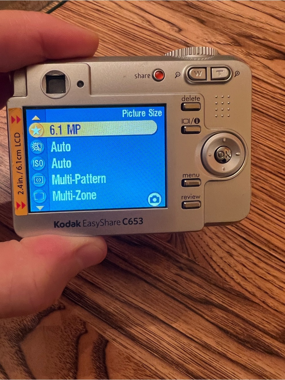 Kodak EasyShare C653 6.1MP Digital Camera - Silver With Case Tested - Picture 3 of 10
